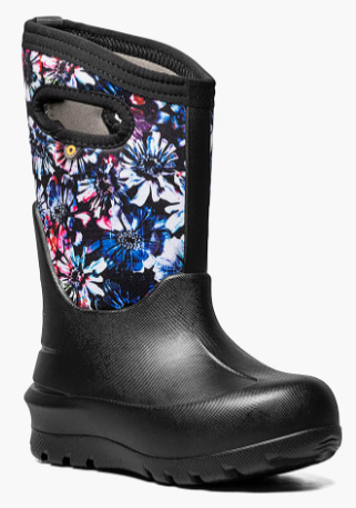 Bogs Neo Classic Flower Black 72722-009